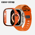 Silicone Sport Band+Case for Apple Watch Ultra Band Case Strap by Arleathercraft