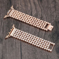 Stainless Steel Diamond Apple Watch Band – Series 4–11, SE, Ultra by Arleathercraft