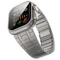 Apple Watch Magnetic Stainless Steel Band - Premium Titanium Color by BandsCo Straps