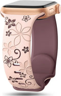 Apple Watch Silicone Band - Durable Floral Design Strap by BandsCo Straps