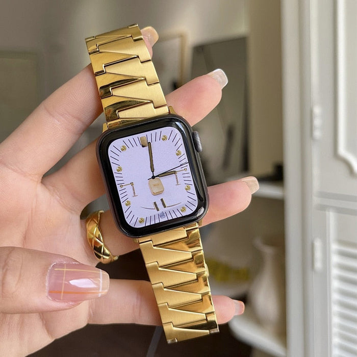 Stainless Steel Apple Watch Band Series 11/10/9/8/7/6/5/4/ SE / Ultra 1/2/3 by Arleathercraft