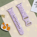 Apple Watch Silicone Band - Durable Floral Design Strap by BandsCo Straps