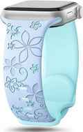 Apple Watch Silicone Band - Durable Floral Design Strap by BandsCo Straps