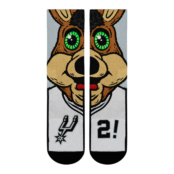 San Antonio Spurs - Split Face Mascot by Rock 'Em Socks