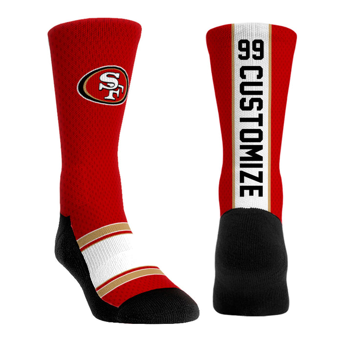 San Francisco 49ers - Custom Jersey by Rock 'Em Socks