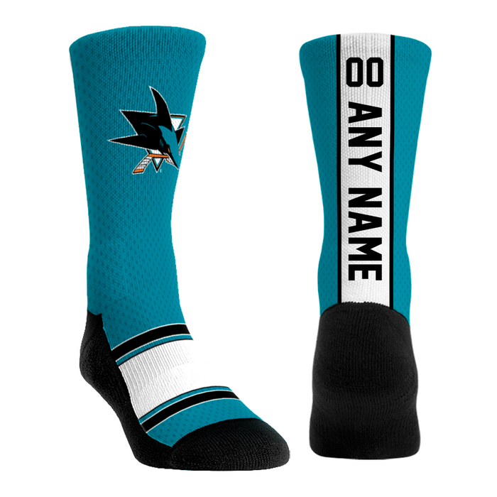 San Jose Sharks - Custom Jersey by Rock 'Em Socks