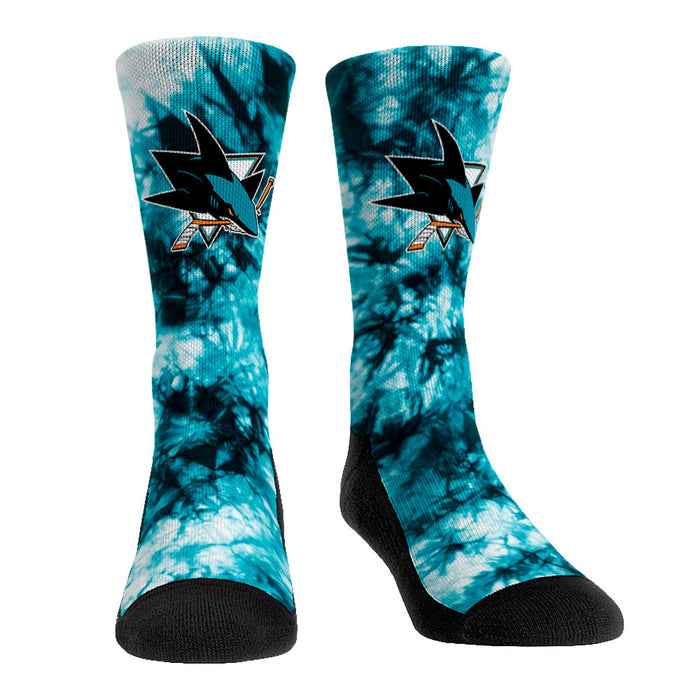 San Jose Sharks - Team Tie Dye by Rock 'Em Socks