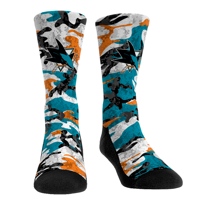 San Jose Sharks - What The Camo by Rock 'Em Socks