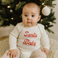 long sleeve graphic bodysuit | Santa Baby by Finn + Emma