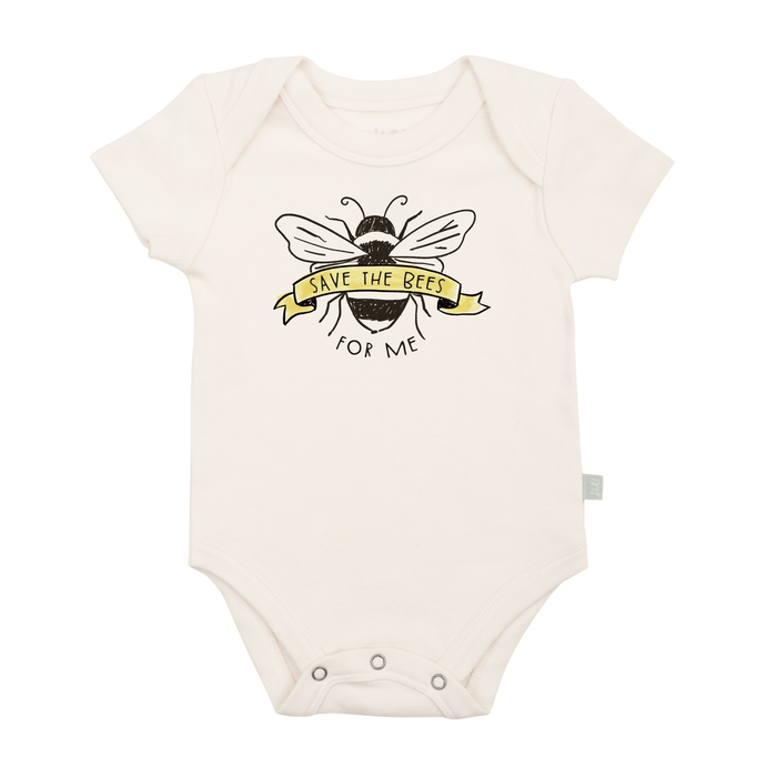 graphic bodysuit | save the bees by Finn + Emma