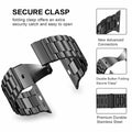 Stainless Steel Apple Watch Band Series 11/10/9/8/7/6/5/4/ SE / Ultra 1/2/3 by Arleathercraft