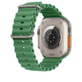 Ocean Silicone Apple Watch Band – Sporty Tapered Strap by Arleathercraft