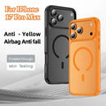 Premium Magnetic Charging Frosted Shockproof Phone Case for IPhone 17 Air 16 15 14 Plus Pro Max Skin Feeling Rugged Armor Cover by Perfect Stock