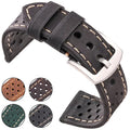 Samsung Galaxy Watch Leather Band - Breathable Classic Style by BandsCo Straps