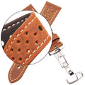 Samsung Galaxy Watch Leather Band Breathable Stylish Design by BandsCo Straps
