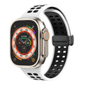 Magnetic Buckle Silicone Apple Watch Band Series 11/10/9/8/7/6/5/4/ SE / Ultra 1/2/3 by Arleathercraft