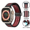 Magnetic Buckle Silicone Apple Watch Band Series 11/10/9/8/7/6/5/4/ SE / Ultra 1/2/3