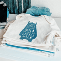 short sleeve pajama set | wild child pinstripes by Finn + Emma