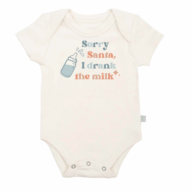 graphic bodysuit | drank the milk by Finn + Emma