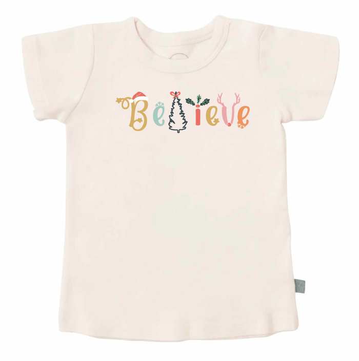graphic tee | believe by Finn + Emma