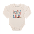 graphic bodysuit | santas favorite elf (long sleeve) by Finn + Emma