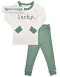 pajamas | lucky basic green by Finn + Emma