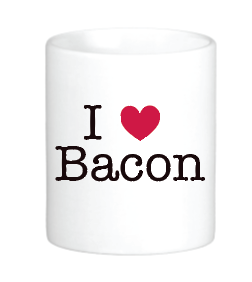 I Heart Bacon Mug by Swell-O-Phonic
