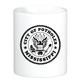 City of Potholes: Jackson, Mississippi Mug by Swell-O-Phonic