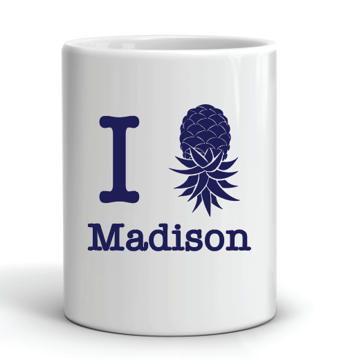 I Pineapple Madison Mug by Swell-O-Phonic