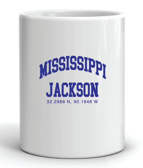 30.2988 N, 90.1848 W - Jackson Coordinates Mug by Swell-O-Phonic
