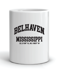 32.3199 N 90.1693 W - BELHAVEN COORDINATES Mug by Swell-O-Phonic