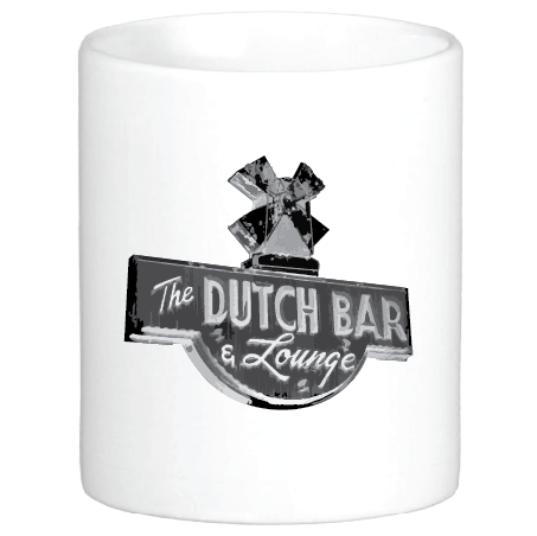 Sid's Dutch Bar Sign Mug by Swell-O-Phonic