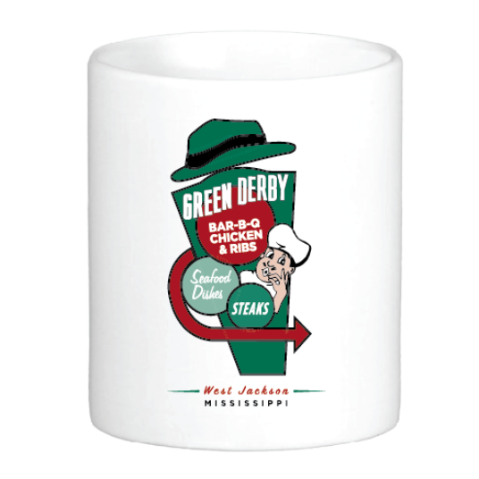 Green Derby Mug by Swell-O-Phonic