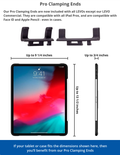 LEVO Dual Clamp Tablet Cradle for LEVO G2 Stands by Levō