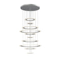 ET2 Saturn II Led 10Light Multi-Light Pendant Matte Silver Finish Matte White by Vanessa Jane