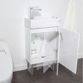 Home Decorators Collection Woodmoore 19 In. W x 10 In. D Vanity in Gloss White by Vanessa Jane