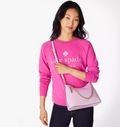 Kate Spade Zippy Croc Embossed Convertible Crossbody, Quartz Pink by Vanessa Jane