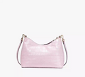 Kate Spade Zippy Croc Embossed Convertible Crossbody, Quartz Pink by Vanessa Jane