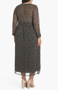 Lucky Brand Plus Dot Print Maxi Dress, 3X by Vanessa Jane