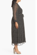 Lucky Brand Plus Dot Print Maxi Dress, 3X by Vanessa Jane