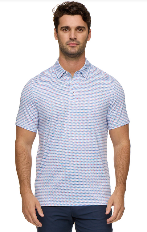 PASCO SS GOLF TEE PRINT PERFORMANCE POLO by Boutique 23