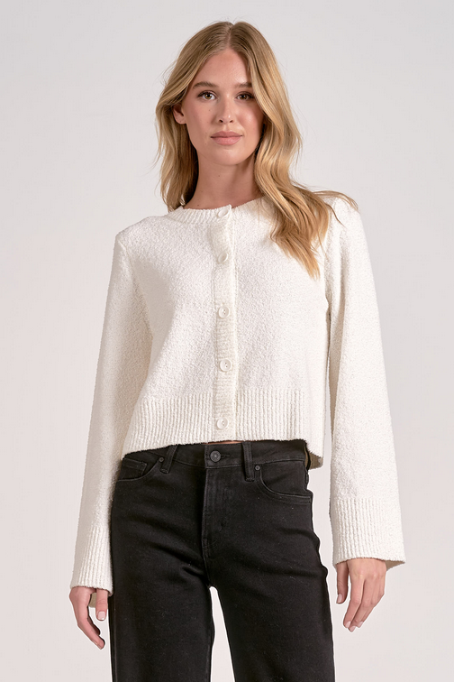 The Cloudlight Cardigan: Off White by Boutique 23