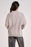 The Classic Cable Sweater: Light Grey by Boutique 23