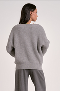 The Cool Casual Sweater: Grey White by Boutique 23