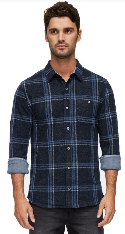 SELLERS LS HERO KNIT FLANNEL by Boutique 23