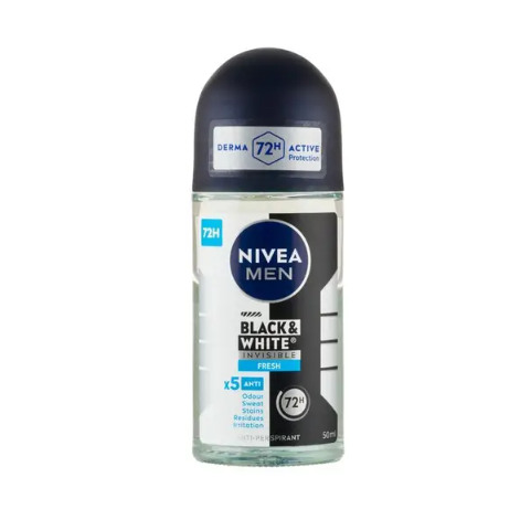Nivea Black & White Invisible Fresh Anti-perspirant 72 H, 50ml by Pasteur Pharmacy