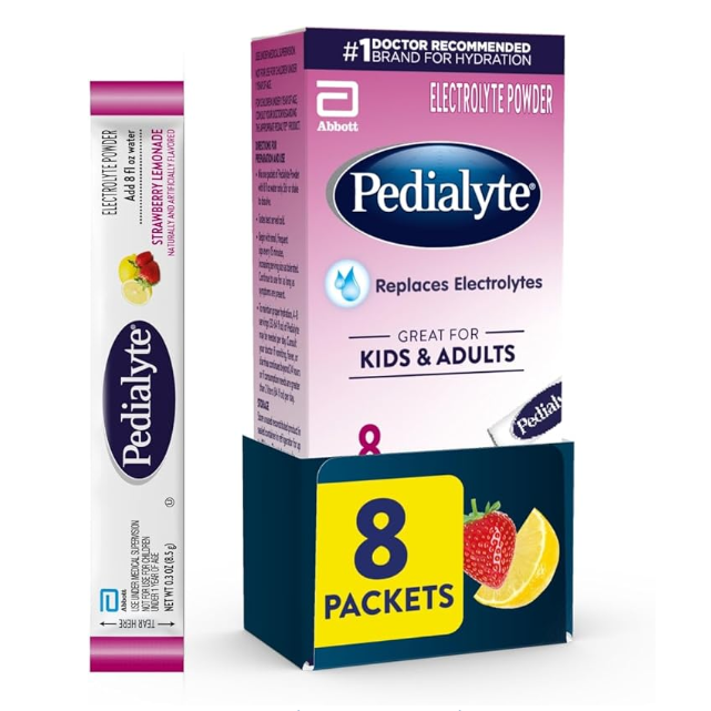 PEDIALYTE ELCTRLT SBRY LMNDE P 8 x 68GR by Pasteur Pharmacy