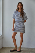 Marley Striped Mini Dress by Boutique 23