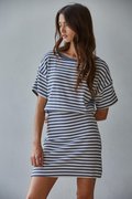 Marley Striped Mini Dress by Boutique 23