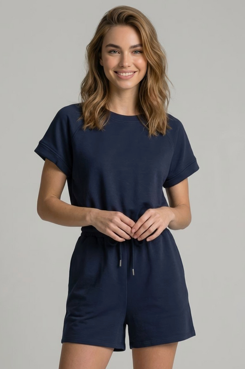 Buttery Soft Back-Cutout Romper by Boutique 23
